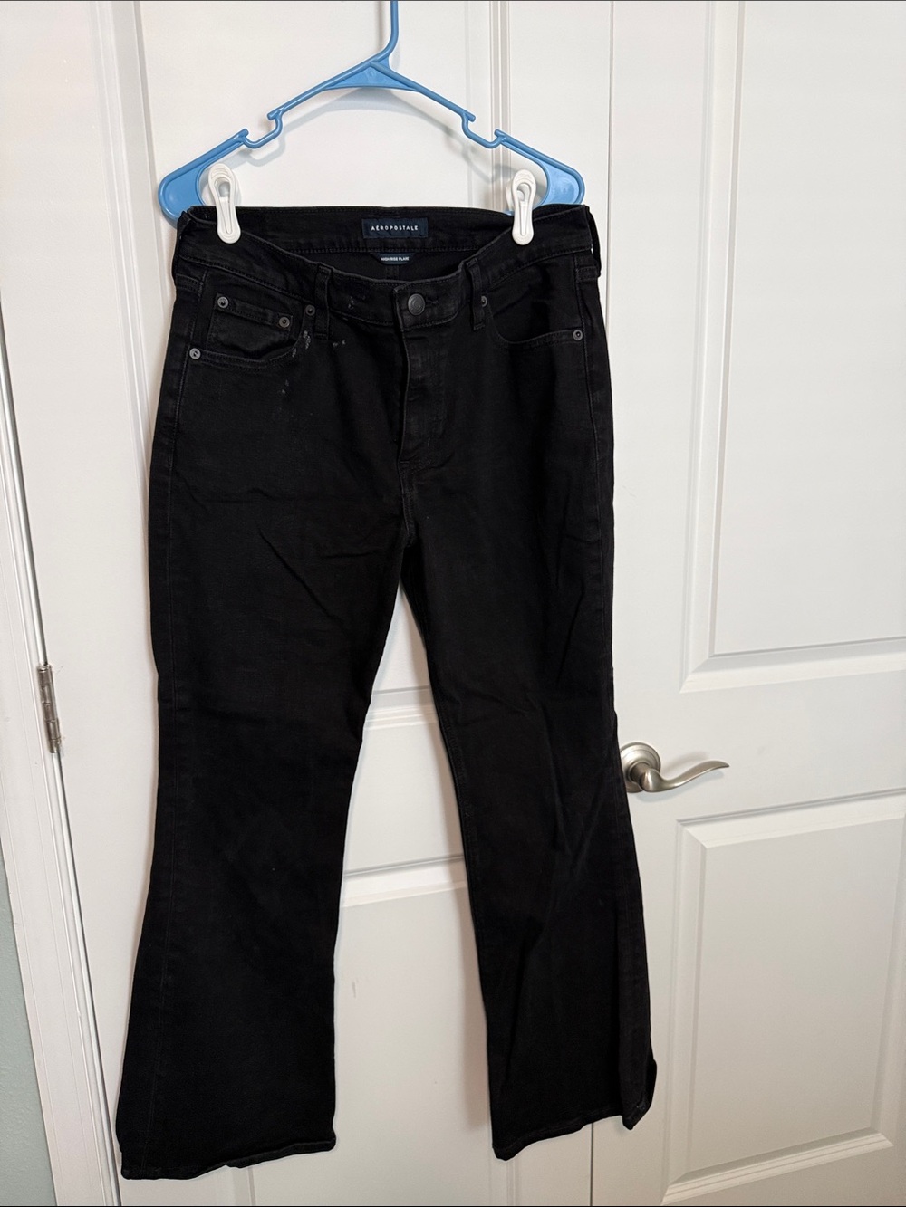 Aeropostale Women's Black Wide Leg Jeans